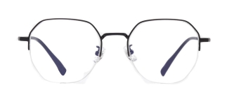 ROCOCO ROC 8558-C.02 Optik Genç Erkek, Kadın, Unisex Geometrik Yarım Çerçeveli Titanyum 