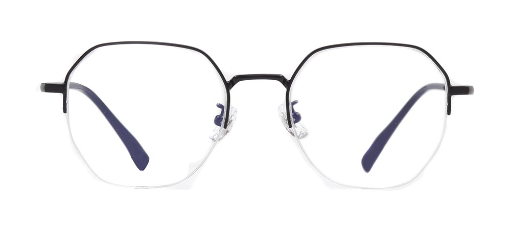 ROCOCO ROC 8558-C.02 Optik Genç Erkek,Kadın,Unisex Geometrik Yarım Çerçeveli Titanyum - 1