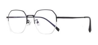 ROCOCO ROC 8558-C.02 Optik Genç Erkek,Kadın,Unisex Geometrik Yarım Çerçeveli Titanyum - ROCOCO (1)