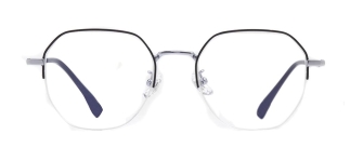 ROCOCO ROC 8558-C.04 Optik Genç Erkek, Kadın, Unisex Geometrik Yarım Çerçeveli Titanyum 
