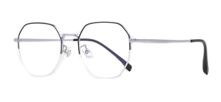 ROCOCO ROC 8558-C.04 Optik Genç Erkek,Kadın,Unisex Geometrik Yarım Çerçeveli Titanyum - ROCOCO (1)