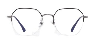 ROCOCO ROC 8558-C.07 Optik Genç Erkek, Kadın, Unisex Geometrik Yarım Çerçeveli Titanyum 