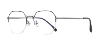 ROCOCO ROC 8558-C.07 Optik Genç Erkek,Kadın,Unisex Geometrik Yarım Çerçeveli Titanyum - ROCOCO (1)