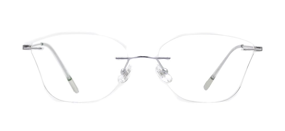 ROCOCO ROC 8559-C.02 Optik Genç Kadın Çekik Çerçevesiz Titanyum - 1