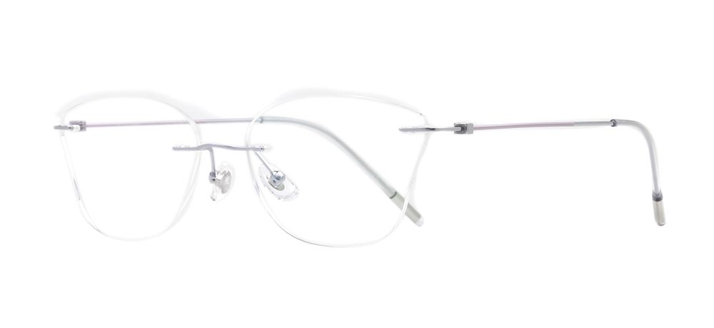 ROCOCO ROC 8559-C.02 Optik Genç Kadın Çekik Çerçevesiz Titanyum - 2