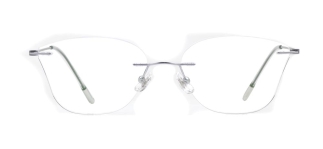 ROCOCO ROC 8559-C.04 Optik Genç Kadın Çekik Çerçevesiz Titanyum - ROCOCO