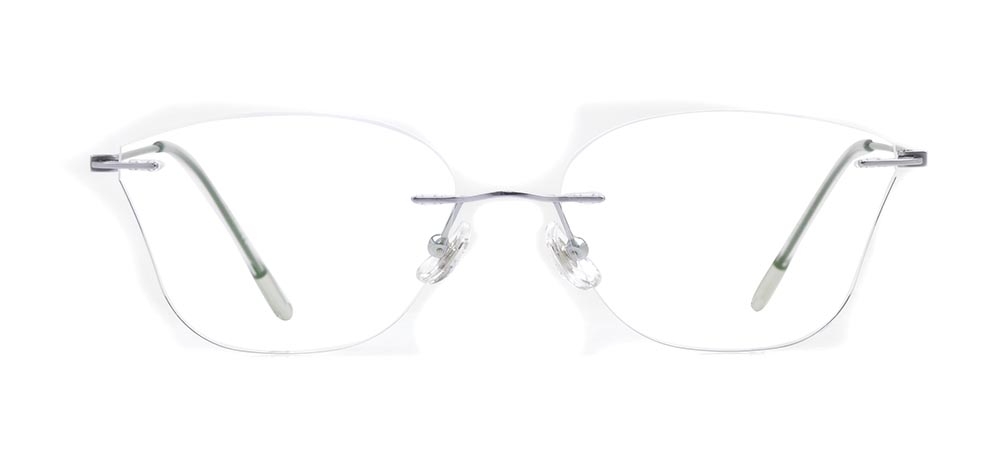 ROCOCO ROC 8559-C.04 Optik Genç Kadın Çekik Çerçevesiz Titanyum - 1