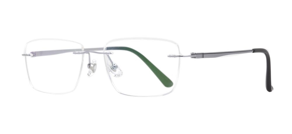 ROCOCO ROC 8560-C.02 Optik Genç Erkek Köşeli Çerçevesiz Titanyum - 2