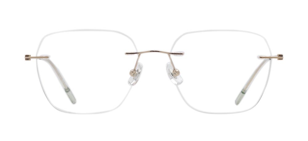 ROCOCO ROC 8561-C.01 Optik Genç Kadın Köşeli Çerçevesiz Titanyum - 1