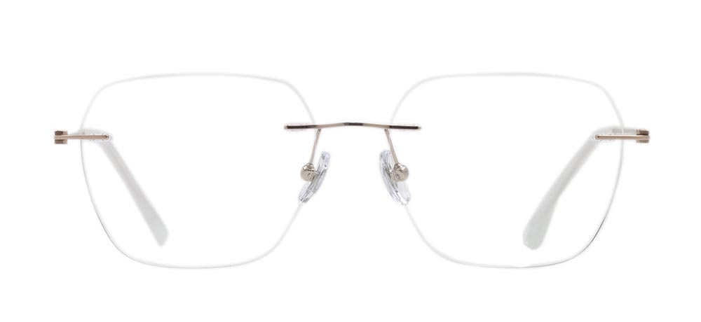 ROCOCO ROC 8561-C.03 Optik Genç Kadın Köşeli Çerçevesiz Titanyum - 1