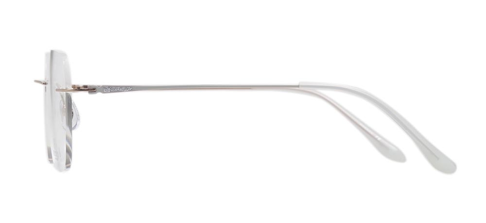 ROCOCO ROC 8561-C.03 Optik Genç Kadın Köşeli Çerçevesiz Titanyum - 3