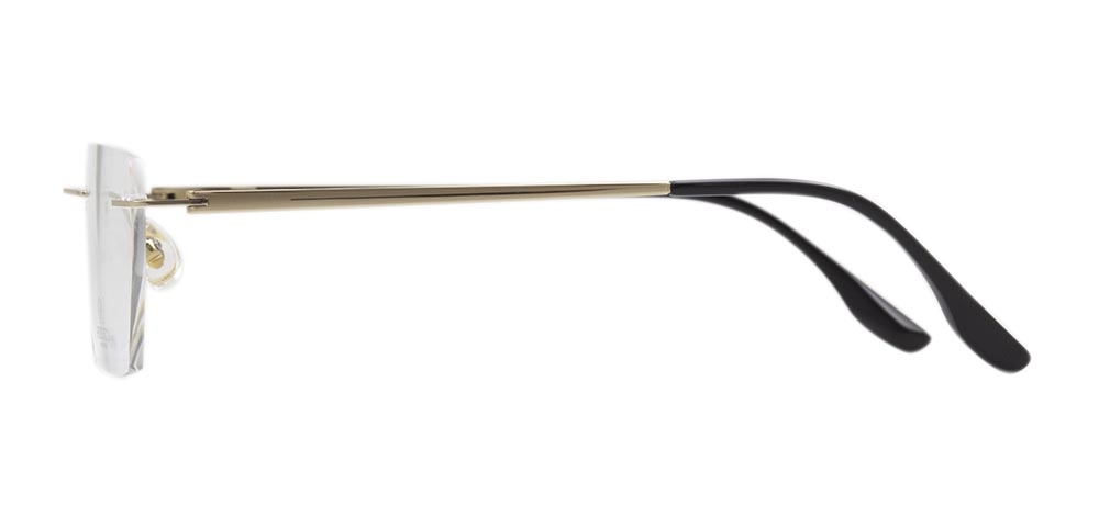 ROCOCO ROC 8562-C.01 Optik Genç Erkek,Kadın,Unisex Köşeli Çerçevesiz Titanyum - 3