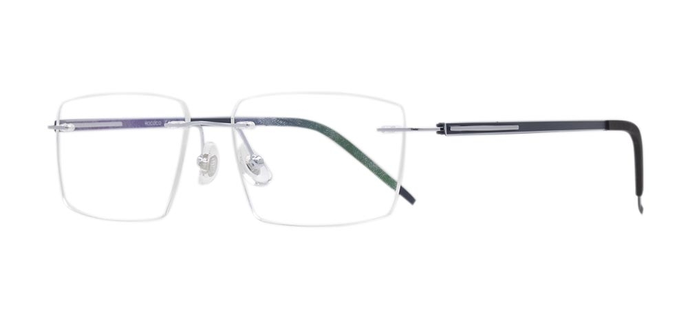 ROCOCO ROC 8563-C.01 Optik Genç Erkek Köşeli Çerçevesiz Titanyum - 2
