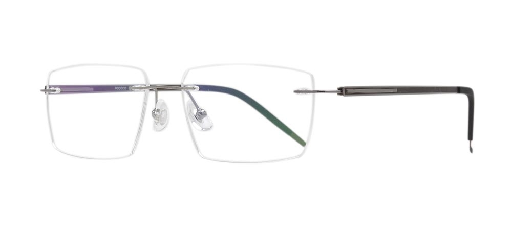 ROCOCO ROC 8563-C.03 Optik Genç Erkek Köşeli Çerçevesiz Titanyum - 2