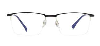 ROCOCO ROC 8572-C3 Optik Genç Erkek Köşeli Yarım Çerçeveli Metal 