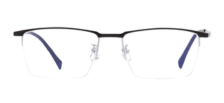 ROCOCO ROC 8572-C4 Optik Genç Erkek Köşeli Yarım Çerçeveli Metal 
