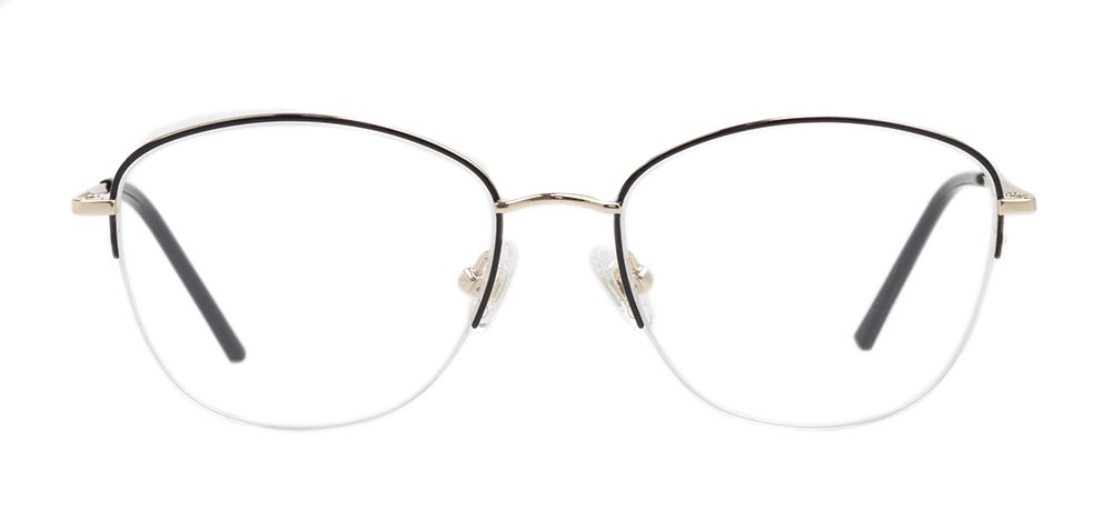 ROCOCO ROC 8651-C.02 Optik Genç,Yetişkin Kadın Oval Yarım Çerçeveli Titanyum - 1
