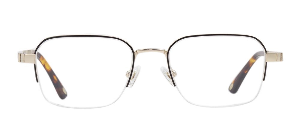 ROCOCO ROC 8652-C.01 Optik Genç,Yetişkin Erkek Köşeli Yarım Çerçeveli Titanyum - 1
