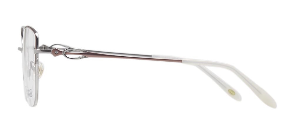 ROCOCO ROC 8654-C.02 Optik Genç,Yetişkin Kadın Çekik Yarım Çerçeveli Titanyum - 3