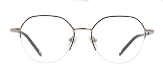 ROCOCO ROC 8655-C.01 Optik Genç Erkek,Kadın,Unisex Geometrik Yarım Çerçeveli Titanyum 