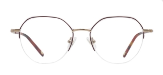 ROCOCO ROC 8655-C.02 Optik Genç Kadın Geometrik Yarım Çerçeveli Titanyum 