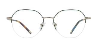 ROCOCO ROC 8655-C.03 Optik Genç Erkek,Kadın,Unisex Geometrik Yarım Çerçeveli Titanyum 
