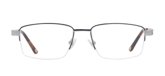 ROCOCO ROC 8656-C.01 Optik Genç,Yetişkin Erkek Köşeli Yarım Çerçeveli Titanyum 