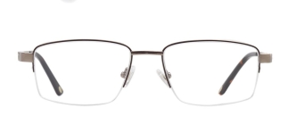 ROCOCO ROC 8656-C.03 Optik Genç,Yetişkin Erkek Köşeli Yarım Çerçeveli Titanyum 