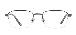 ROCOCO ROC 8657-C.02 Optik Genç,Yetişkin Erkek Köşeli Yarım Çerçeveli Titanyum 