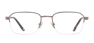 ROCOCO ROC 8657-C.03 Optik Genç,Yetişkin Erkek Köşeli Yarım Çerçeveli Titanyum 