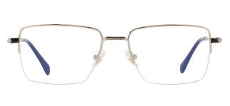 ROCOCO ROC 8661-C.01 Optik Genç,Yetişkin Erkek Köşeli Yarım Çerçeveli Titanyum 