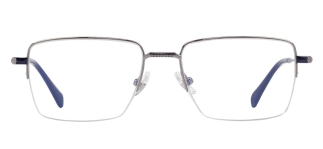 ROCOCO ROC 8661-C.03 Optik Genç,Yetişkin Erkek Köşeli Yarım Çerçeveli Titanyum 