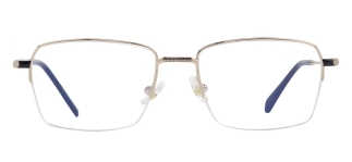 ROCOCO ROC 8662-C.01 Optik Genç Erkek,Kadın,Unisex Köşeli Yarım Çerçeveli Titanyum 