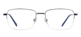 ROCOCO ROC 8662-C.03 Optik Genç,Yetişkin Erkek Köşeli Yarım Çerçeveli Titanyum 