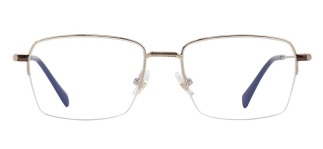 ROCOCO ROC 8662-C.04 Optik Genç,Yetişkin Erkek Köşeli Yarım Çerçeveli Titanyum 