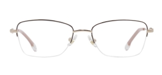 ROCOCO ROC 8672-C.01 Optik Genç,Yetişkin Kadın Köşeli Yarım Çerçeveli Titanyum - ROCOCO