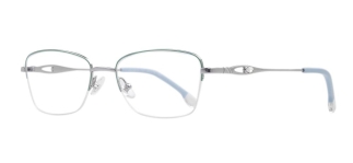 ROCOCO ROC 8672-C.02 Optik Genç,Yetişkin Kadın Köşeli Yarım Çerçeveli Titanyum - ROCOCO (1)