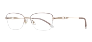 ROCOCO ROC 8672-C.04 Optik Genç,Yetişkin Kadın Köşeli Yarım Çerçeveli Titanyum - ROCOCO (1)