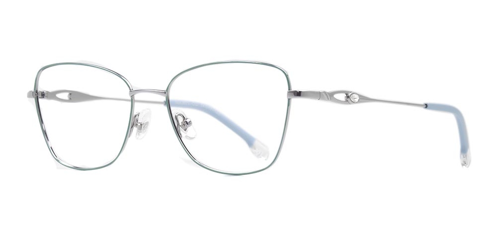 ROCOCO ROC 8673-C.02 Optik Genç Kadın Çekik Çerçeveli Titanyum - 2