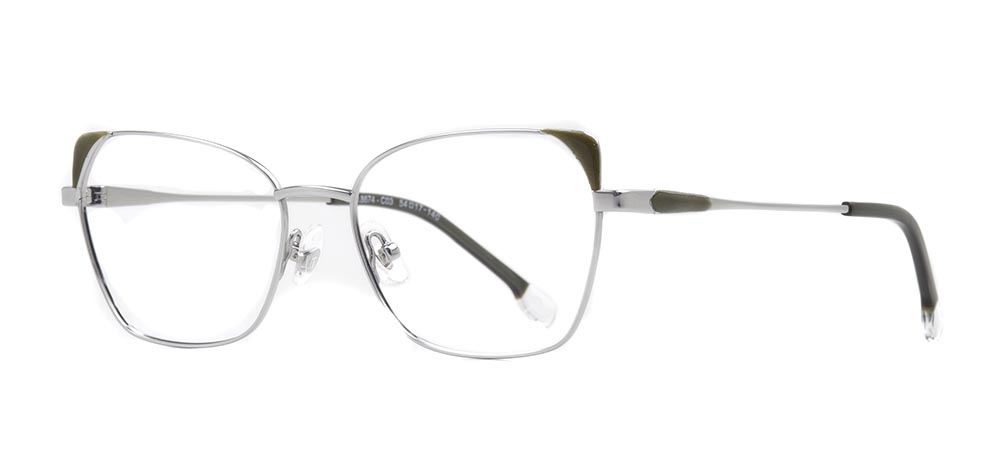 ROCOCO ROC 8674-C.03 Optik Genç Kadın Çekik Çerçeveli Titanyum - 2