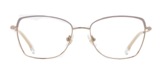 ROCOCO ROC 8675-C.01 Optik Genç,Yetişkin Kadın Köşeli Çerçeveli Titanyum 