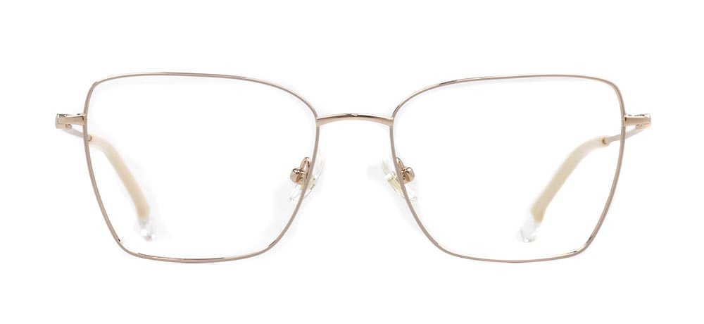 ROCOCO ROC 8676-C.01 Optik Genç,Yetişkin Kadın Köşeli Çerçeveli Titanyum - 1