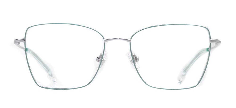 ROCOCO ROC 8676-C.04 Optik Genç,Yetişkin Kadın Köşeli Çerçeveli Titanyum - 1