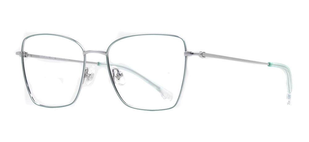 ROCOCO ROC 8676-C.04 Optik Genç,Yetişkin Kadın Köşeli Çerçeveli Titanyum - 2