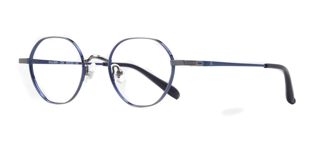 ROCOCO ROC 8681-C.04 Optik Genç Erkek,Kadın,Unisex Geometrik Çerçeveli Titanyum - 2