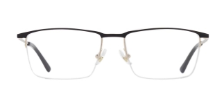 ROCOCO ROC 8684-C.01 Optik Genç,Yetişkin Erkek Köşeli Yarım Çerçeveli Titanyum - ROCOCO