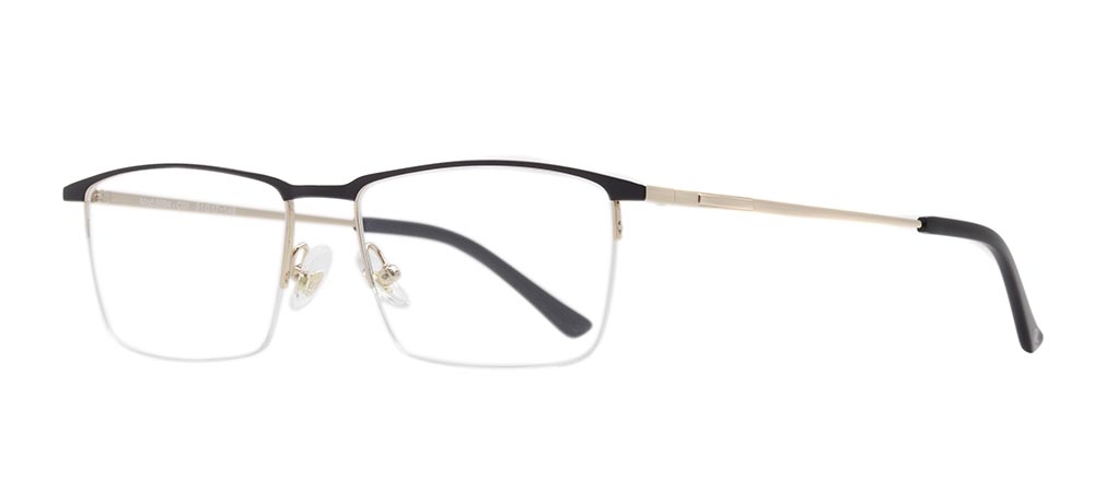 ROCOCO ROC 8684-C.01 Optik Genç,Yetişkin Erkek Köşeli Yarım Çerçeveli Titanyum - 2