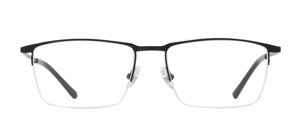 ROCOCO ROC 8684-C.03 Optik Genç,Yetişkin Erkek Köşeli Yarım Çerçeveli Titanyum - 1