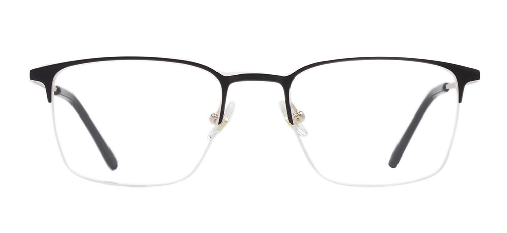 ROCOCO ROC 8685-C.01 Optik Genç,Yetişkin Erkek Köşeli Yarım Çerçeveli Titanyum - 1