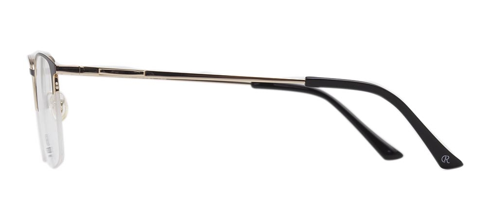 ROCOCO ROC 8685-C.01 Optik Genç,Yetişkin Erkek Köşeli Yarım Çerçeveli Titanyum - 3